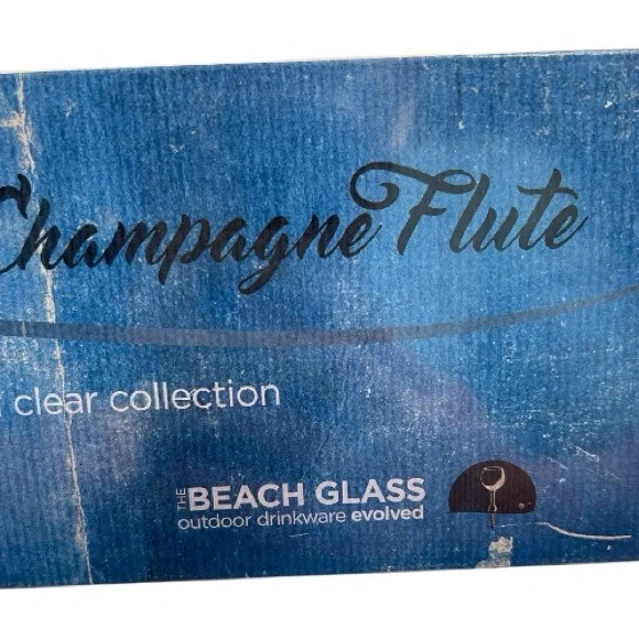Crystal Clear Champagne Flutes - Set of 8 - Picture 4 of 4